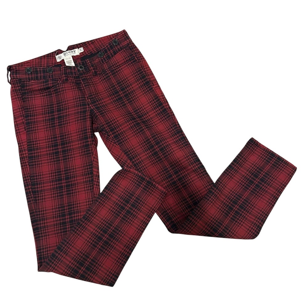 Ralph Lauren Rugby Women's Pants Size 26 Low-rise Collegiate Preppy Punk Rare